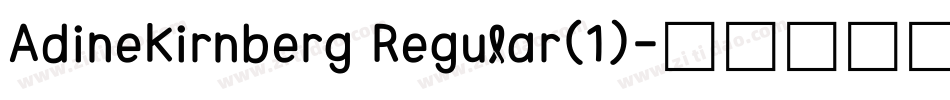 AdineKirnberg Regular(1)字体转换